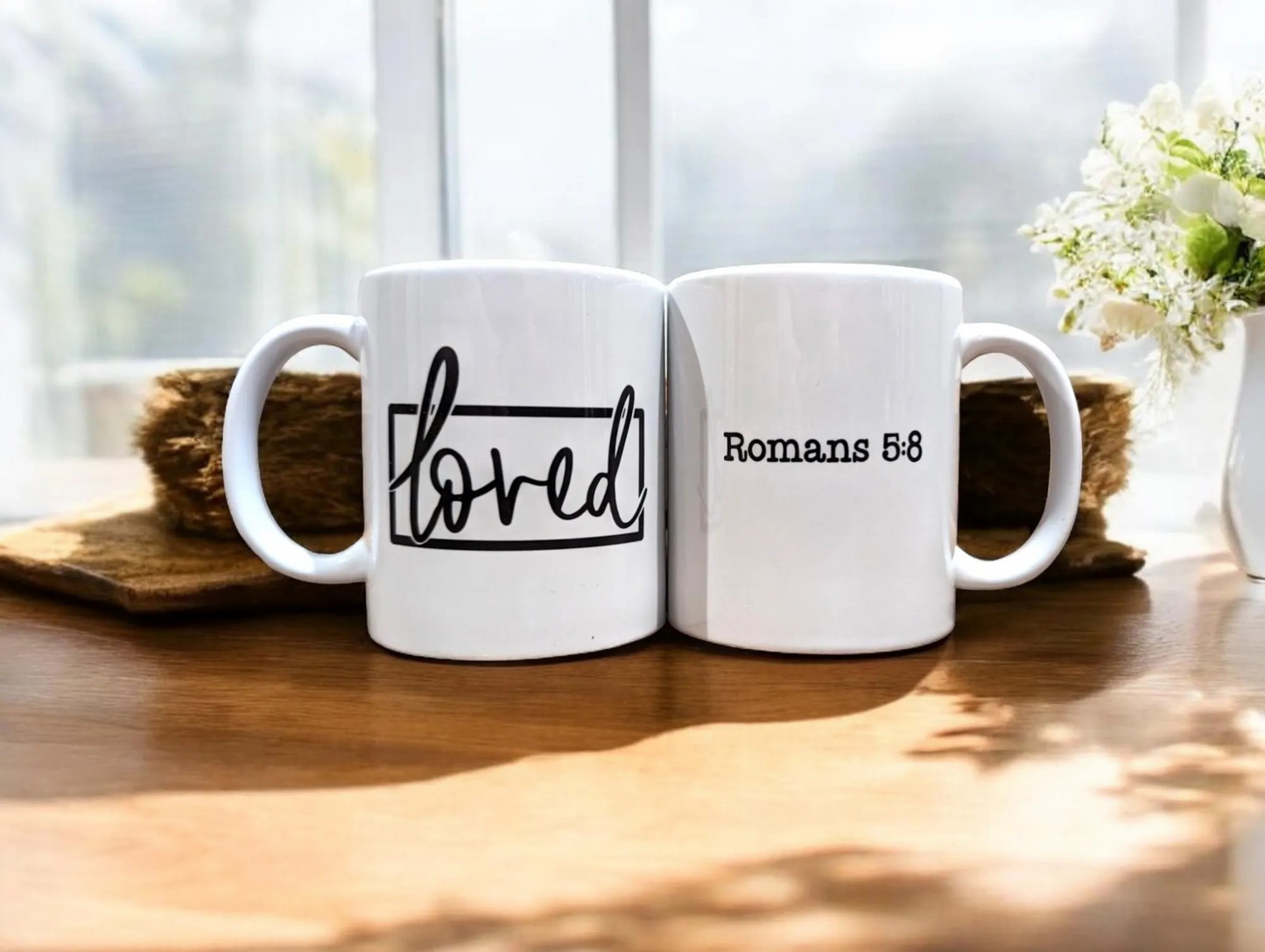 Loved Mug - 11oz Romans 5:8