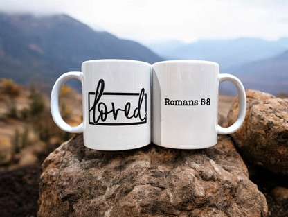 Loved Mug - 11oz Romans 5:8