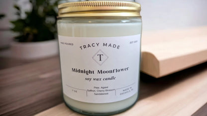 Midnight Moonflower - Soy Wax Candle 7oz